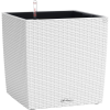 Lechuza Cube Cottage virágtartó 30 cm x 30 cm x 30 cm fehér