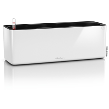 Lechuza Cube Glossy Triple virágtartó fehér magasfényű 40 cm x 14 cm kerti dekoráció