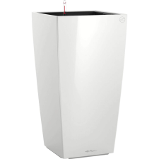 Lechuza Cubico Premium oszlopkaspó 50 cm x 50 cm fehér magasfényű kerti dekoráció