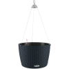 Lechuza Nido Cottage 35 függő virágtartó grafitfekete 35 cm átmérő