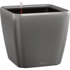 Lechuza Quadro Premium LS kaspó 43 cm x 43 cm x 40 cm antracit-metál