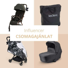 Leclerc Influencer Bundle Deal babakocsi szett csomagajánlat - Black Brown babakocsi