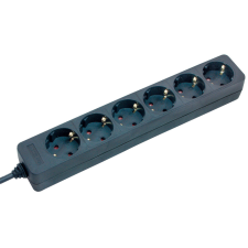 Lectra Technik Kft. Hatos elosztó 1,4 m fekete villanyszerelés