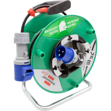 Lectra Technik Kft. Kültéri kábeldob 25 méteres kábellel, zöld/fekete (Garant G CEE) villanyszerelés