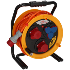 Lectra Technik Kft. Kültéri kábeldob 40 méteres kábellel, 5 dugalj (Brobusta) villanyszerelés