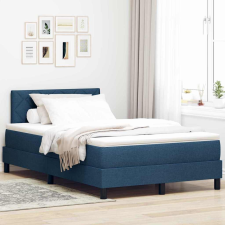  LED Box Spring Ágy matracmal leddel Kék 120 x 190 cm szövet ágy és ágykellék