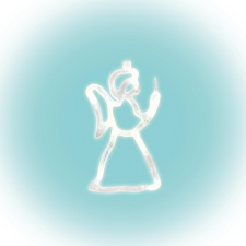  LED-es ablakdísz, angyal karácsonyi ablakdekoráció