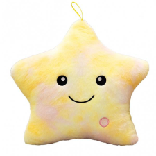  LED-es csillag alakú díszpárna – bársonyos tapintású 40 × 35 cm PDS19 lakástextília