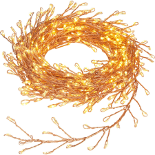  LED-es fényfüzér dróttal 480 melegfehér LED átlátszó kábellel 9,8 m karácsonyfa izzósor