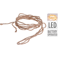 LED-es fényfüzér kötélen 50 melegfehér LED-del 500 cm karácsonyfa izzósor