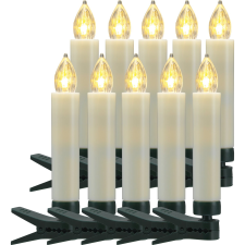  LED-es karácsonyfa izzók 10 LED vezeték nélkül karácsonyfa izzósor