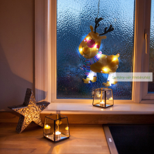  LED-es PVC ablakdekorok karácsonyi ablakdekoráció