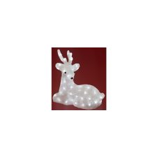  LED-es rénszarvas dekoráció, akril, 34x36cm, IP44, 230V világítási kellék