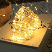 LED fényfüzér, fénydekoráció, USB-s karácsonyfa izzósor