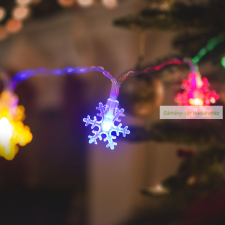  LED fényfüzér, jégkristály, 2,3 m, 20 LED - multicolor karácsonyi dekoráció