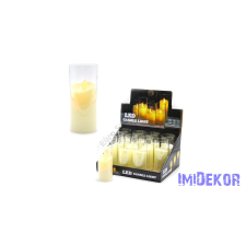  LED gyertya pohárban melegfényű 5,2x12,3cm dekorációs kellék