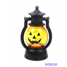 LED Halloween tök lámpás 12cm dekorációs kellék