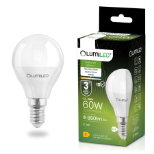  LED izzó E14 gömb P45 8W = 60W 880lm 4000K Semleges 180° LUMILED izzó