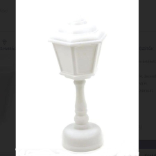  Led kandeláber, hatszögletű - fehér. Magassága: 16 cm dekorációs kellék