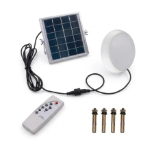 Led kültéri lámpa napelemes töltővel, kerek, 20W kültéri világítás