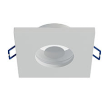 LED Labs Beépíthető spot lámpatest BONA, négyzet alakú, IP44, fix, fehér (GU10) világítás