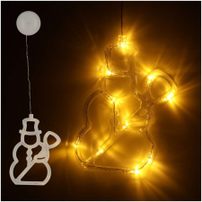 LED lámpák függő karácsonyi dekoráció hóember 49cm 10 LED karácsonyfa izzósor