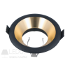 LED line ® downlight aluminium round gold/black OLTIKA