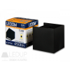 LED line LEDOM Outdoor wall mounted luminaire LED 2x3W 3000K IP54 black CUBE