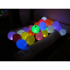  LED lufi / világító ledes léggömb, 5 db-os csomag party kellék