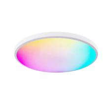 LED mennyezeti lámpa, RGBCW, 24W, Távirányító, 30cm, Fehér világítás