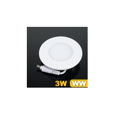 LED Mini kör LED panel (85 mm) 3W - meleg fehér villanyszerelés