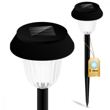  LED napelemes kerti lámpa 5500-6000K IP44 38cm szürkületérzékelő kültéri világítás