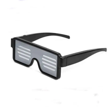  LED party szemüveg animációkkal party kellék