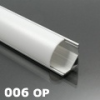 LED Profiles ALP-006 Aluminium sarok profil ezüst, LED szalaghoz, opál burával