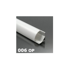 LED Profiles ALP-006 Aluminium sarok profil ezüst, LED szalaghoz, opál burával villanyszerelés