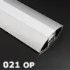LED Profiles ALP-021 Aluminium íves profil ezüst, LED szalaghoz, opál burával