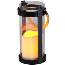 LED Solar Lantern Függő Lámpa, meleg fehér üveg kültéri világítás