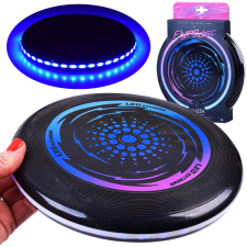 Led világító repülő korong 23cm kerti játék