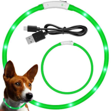  Led vízálló nyakörv kutyáknak és macskáknak 47cm usb nyakörv, póráz, hám kutyáknak