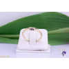  Léda antiallergén kék apró kisköves elegáns gyűrű-14K