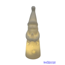  Ledes figura 15 cm - Álló mikulás dekorációs kellék