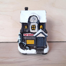  Ledes házikó, játékbolt. Mérete. 60X85x50 mm dekorációs kellék