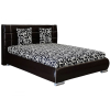  Ledex franciaágy led világítással és párnával Fekete, 180x200 cm, Élkeretes, extra rugós