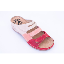 Ledi 432/4 női papucs bézs-pink-meggy színben munkavédelmi cipő