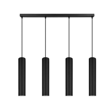Ledlux LX-1350 függesztett mennyezeti lámpa,4xGU10, fekete világítás