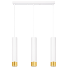 Ledlux LX-1413 függesztett mennyezeti lámpa,3xGU10, fehér arany világítás