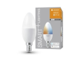 Ledvance 4058075485556 Smart+ Wifi vezérlésű 5W állítható színhőmérsékletű E14 dimmelhető gyertya LED fényforrás