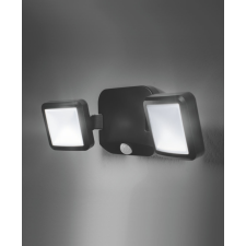 Ledvance Battery LED Spotlight Double Black, kültéri, fekete LED SPOT reflektor fény- és mozgásérzékelővel, 10 W, foglalat: LED modul, IP54 védelem, 4000K színhőmérséklet, 480lm fényerő, 2 év garancia kültéri világítás