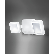 Ledvance Battery LED Spotlight Double White, kültéri, fehér LED SPOT reflektor fény- és mozgásérzékelővel, 10 W, foglalat: LED modul, IP54 védelem, 4000 K színhőmérséklet, 480lm fényerő, 2 év garancia kültéri világítás