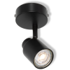 Ledvance Gmbh Ledvance LED Spot Primal 1XGU10 Round Black – Fekete mennyezeti spotlámpa forgatható fejjel, GU10 foglalattal, beltéri használatra, max. 6W, IP20